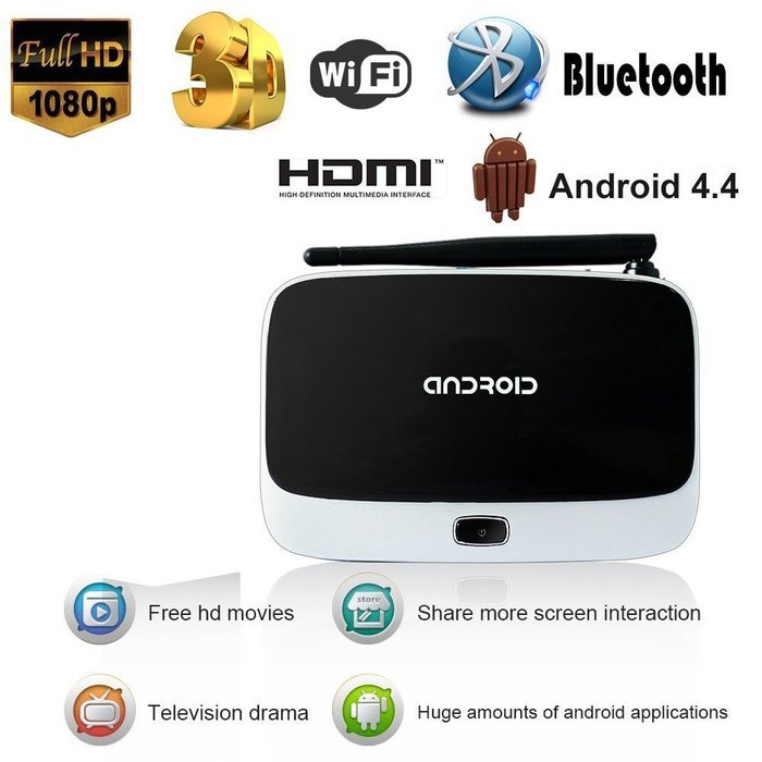 EASYTONE CS918 RK3188T Android 4.4 [2GB/16GB] Streaming Media Player Quad Core Smart TV Box Kodi(XBMC) Fully Loaded... N25
