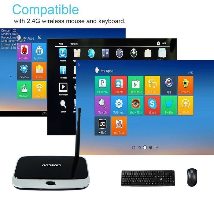 EASYTONE CS918 RK3188T Android 4.4 [2GB/16GB] Streaming Media Player Quad Core Smart TV Box Kodi(XBMC) Fully Loaded... N27