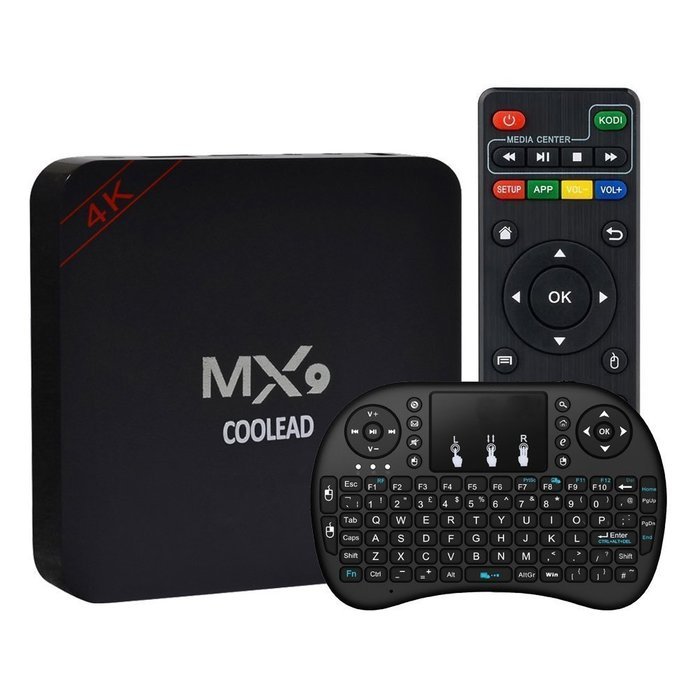 [The 2016 Latest]COOLEAD[Free Wireless Mini Touchpad keyboard] 4K Quad Core MX9 Rock-chips RK3229 Wifi Android...