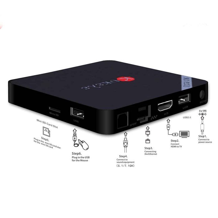 Kukele 2017 Unlocked Android 6.0 OTT Internet Streaming Media Player MX PLUS KODI 17 Fully Loaded XBMC TV BOX... N2