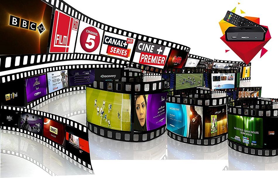 MAG254 IPTV with Fully Loaded Live Sports and other TV channels and VOD Include FREE 1 YEAR subscription + USB...