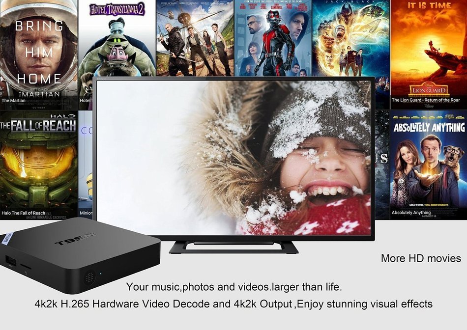 Kimdecent T95N Mini MXPlus Android Kodi OTT TV Box S905X Quad Core 1GB/8GB Android 6.0, Pre-installed Netflix,... N10