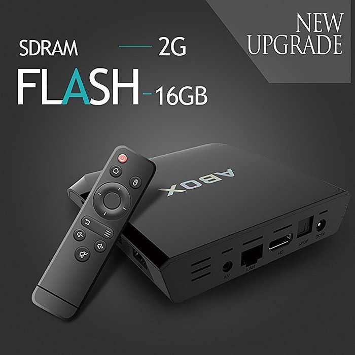 2017 Model ABOX A2 Android 6.0 TV Box with Amlogic S905X 64 Bits 16GB ROM and True 4K Playing N5