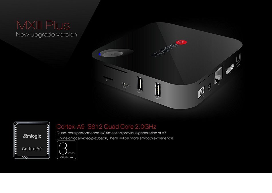 Beelink MXIII Plus (MX3+) Beelink Smart 4Kx2K TV Box Mini PC Streaming Media Player, Android 4.4, Quad Core CPU... N2