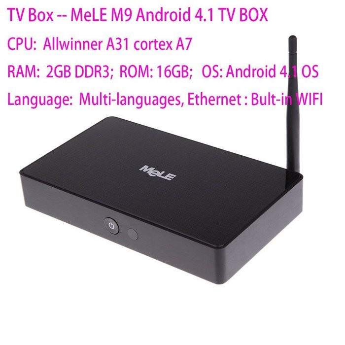 MeLE M9 Quad Core 2GB/16GB HD 4K Mini PC Android TV Box +F10 pro Voice Keyboard N2