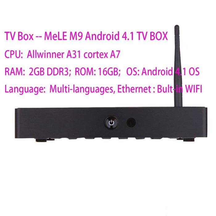 MeLE M9 Quad Core 2GB/16GB HD 4K Mini PC Android TV Box +F10 pro Voice Keyboard N4