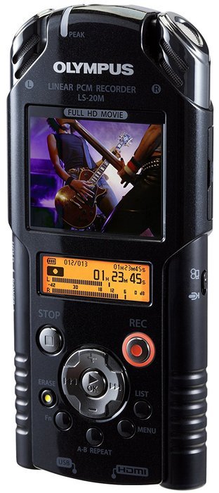 OLYMPUS LinearPCM ICRecorder LS-20M Black with 2GB SD card Full hi-vision movie LS-20M N2