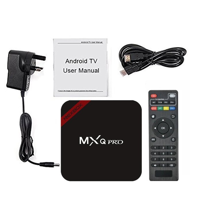 YESER MXQ PRO NEXBOX Android TV Box + Mini Gaming Keyboard Amlogic S905 Quad-core Support HDMI 4K2K H.265 3D Video... N5