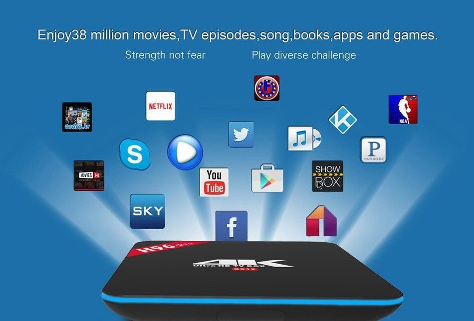 SaferCCTV H96 Pro Amlogic S912 Octa Core Android 6.0 4K 2G+16G Online Updater Double WIFI TV Box N4