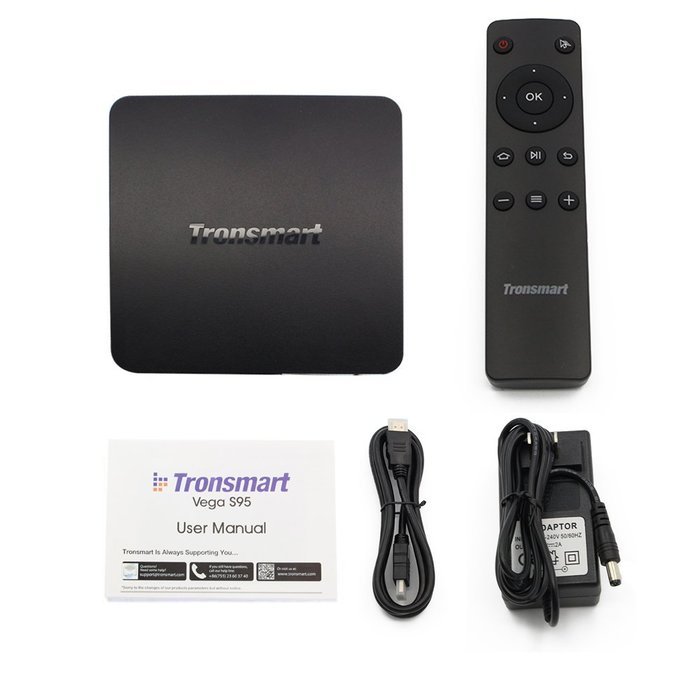 Tronsmart Vega S95 Pro 4K Android TV Box Amlogic S905 3D Blu-ray Android 5.1.1 1G/8G 802.11b/g/n Gigabit LAN Bluetooth... N12