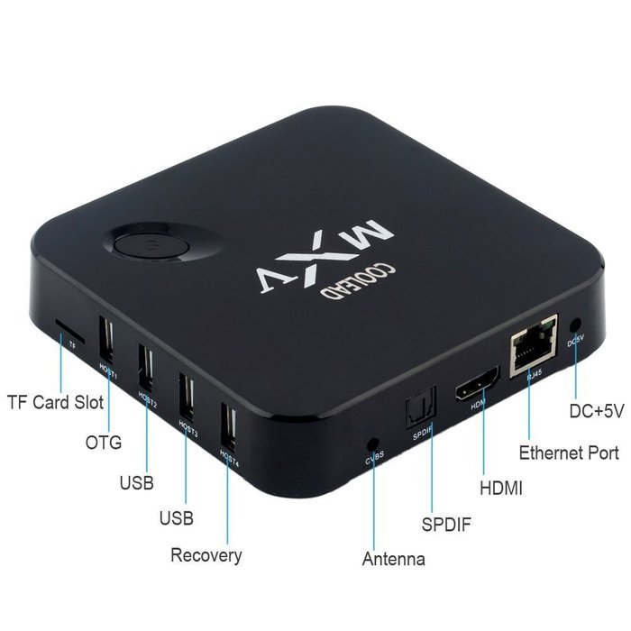 [The 2016 Latest]COOLEAD&reg;[With Wireless Mini keyboard]1.5GHz Quad Core MXV Smart TV BOX Wifi Streaming Media Player... N4