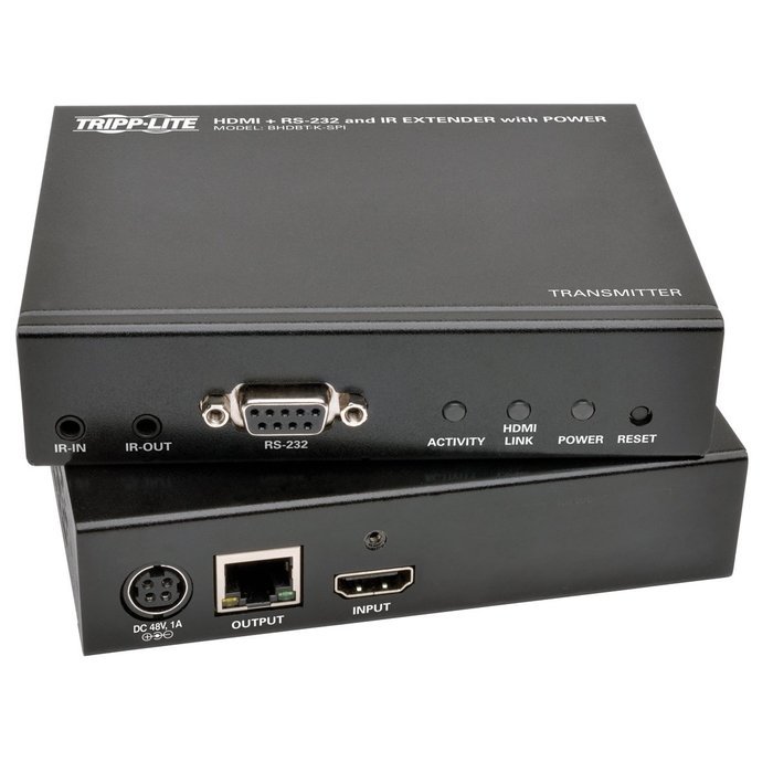 Tripp Lite HDBaseT HDMI Over Cat5e/6/6a Extender Kit, Serial and IR Control, 1080p, Up to 500-ft. (150M) (BHDBT-K-SI-ER) N15