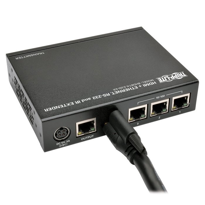 Tripp Lite HDBaseT HDMI Over Cat5e/6/6a Extender Kit, Serial and IR Control, 1080p, Up to 500-ft. (150M) (BHDBT-K-SI-ER) N23