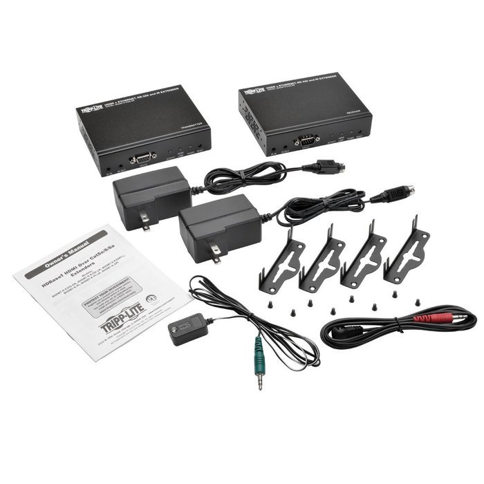 Tripp Lite HDBaseT HDMI Over Cat5e/6/6a Extender Kit, Serial and IR Control, 1080p, Up to 500-ft. (150M) (BHDBT-K-SI-ER) N24