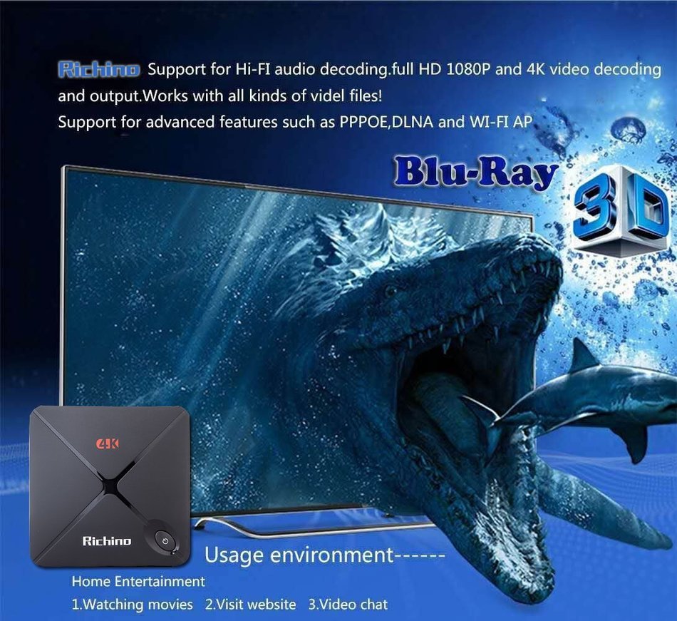 2016 Newest Richino M9S S812 Quad Core Ram 2GB Rom 16GB Android Tv Box Kodi Xbmc Fully Loaded 1080p IPTV OTT TV... N3