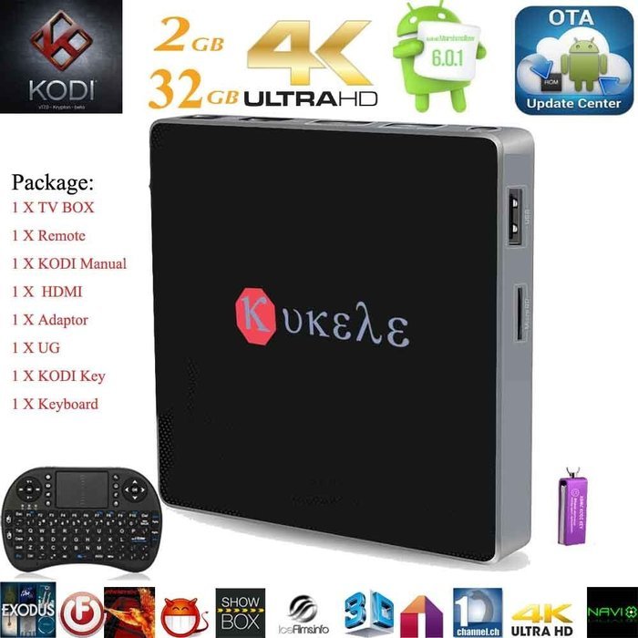 Kukele 2017 fully unlocked plug n play ready mxiii s loaded kodi 17