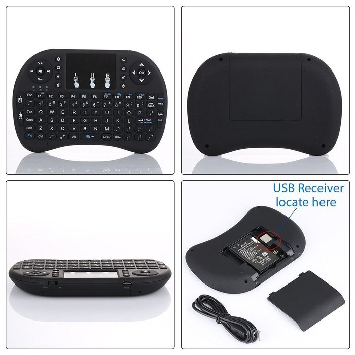 No1seller Mini (Black)2.4Ghz Wireless Touchpad Keyboard With Mouse For Google Android Tv Box,Pc, Pad, Xbox 360... N4