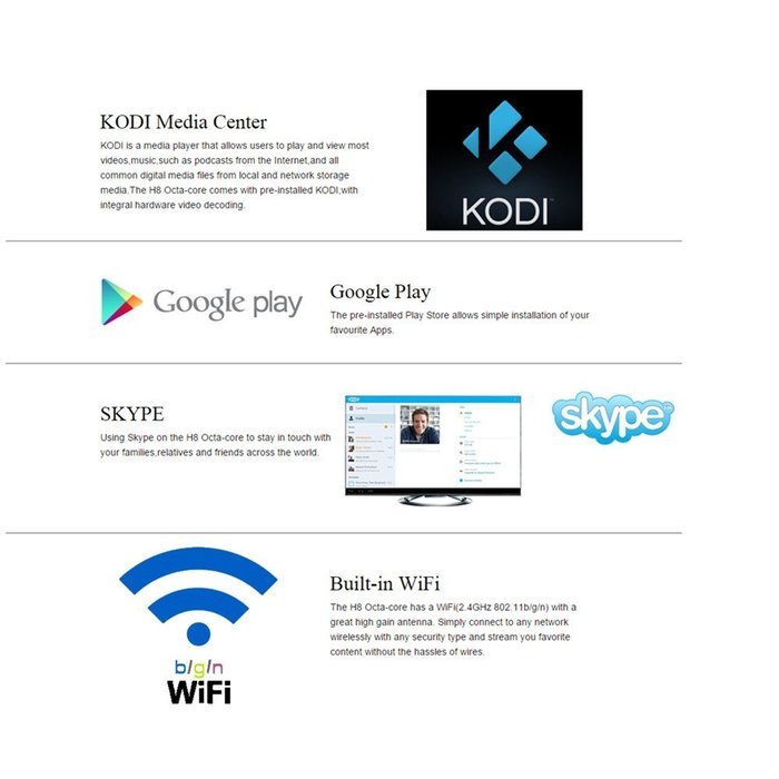 HiMedia H8 Kodi TV Box Android 5.1 Smart Mini PC Lollipop Streaming Media Player 64bit Octa-Core 2GB Ram 16GB... N6