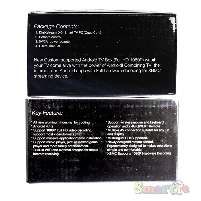 2x DigiXstream DX4 Quad Core XBMC Android 4.4 Media Streamer Center Internet TV Box 4K N7