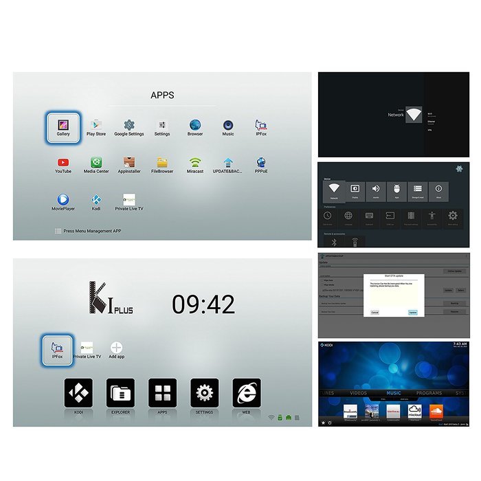 KOLOF KI PLUS DVB T2 S2 Amlogic S905 Smart TV Box Quad Core Android 5.1 KODI 16.1 1G 8G N5
