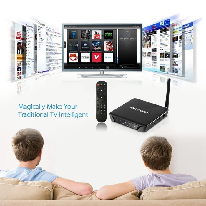 Docooler ENYBOX X1 Android 6.0 TV Box Amlogic S905X Quad Core 64bit 1GB / 8GB KODI16.0 XBMC UHD 4K2K60fps HDMI... N7