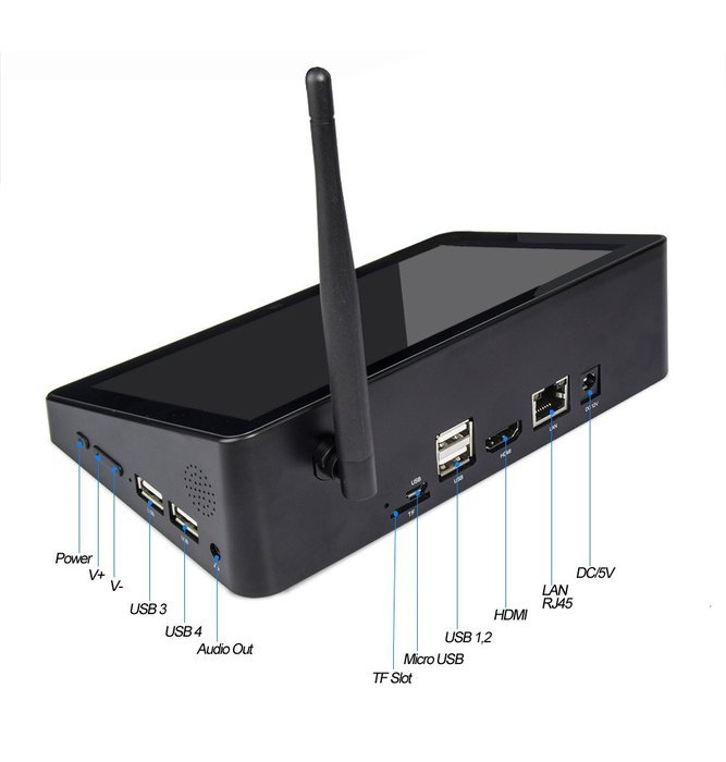 Pipo X9 2G/64G Mini PC TV Box Support Dual System Windows 10 Android 4.4 Media Player Device Intel Z3736F Quad... N2