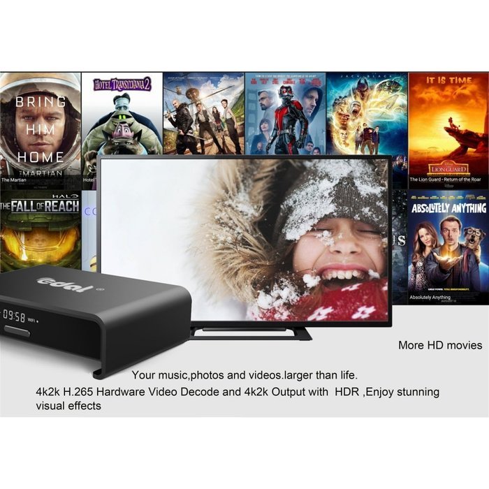Balight 2017 The Newest Aluminum 4K Android 6.0 TV Box S912 Octa Core 2GB RAM 16GB Flash Dual Band Wifi 2.4GHz... N4