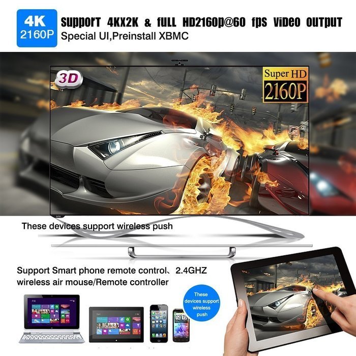 UHD 4K2K Android TV BOX Multimedia Gateway Internet TV Streaming Media Players N2