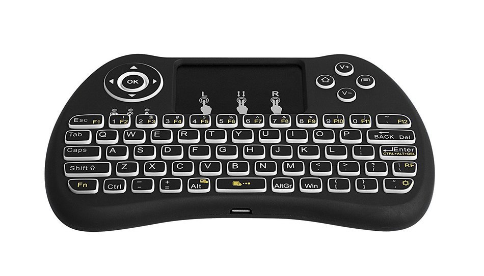 (Updated With Backlit)LYNEC 2.4Ghz Wireless Mini Touchpad Keyboard with Mouse Touchpad for PC, Pad, Xbox 360,... N9