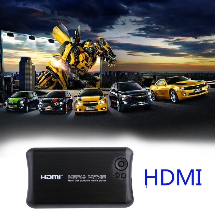 HD 1080P Media Player, AGPtEK Portable HDMI Hard Disk Players With AV Outputs Support Sd Cards & USB Readers &... N3