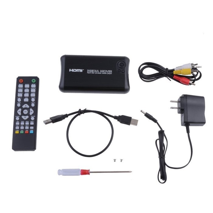 HD 1080P Media Player, AGPtEK Portable HDMI Hard Disk Players With AV Outputs Support Sd Cards & USB Readers &... N4