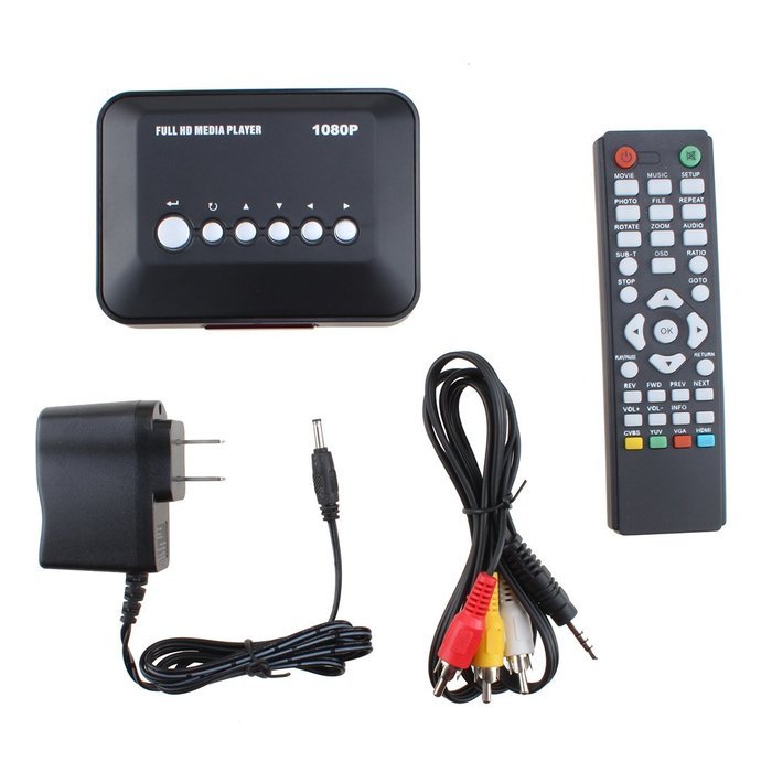 HD 1080P Media Player, AGPtEK Portable HDMI Hard Disk Players With AV Outputs Support Sd Cards & USB Readers &... N8