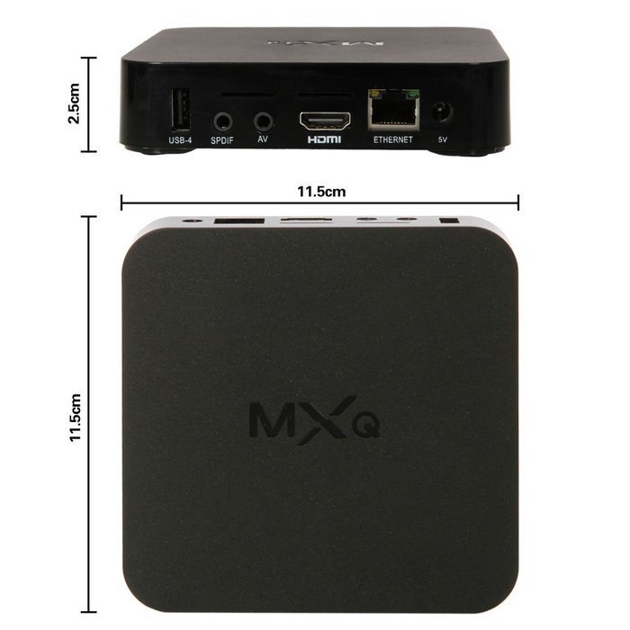 MakeTheOne MXQ Amlogic S805 Quad Core TV Box Kodi Fully Unlocked 1GB 8GB Google Android 4.4 KitKat N5