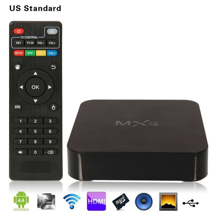 MakeTheOne MXQ Amlogic S805 Quad Core TV Box Kodi Fully Unlocked 1GB 8GB Google Android 4.4 KitKat N7