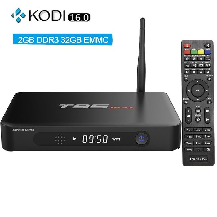 Easytone T95 max Android 5.1 TV Box Amlogic S905 Kodi 16.0 XBMC Pre-installed Quad Core 2GB DDR3 32GB EMMC 2.4G...