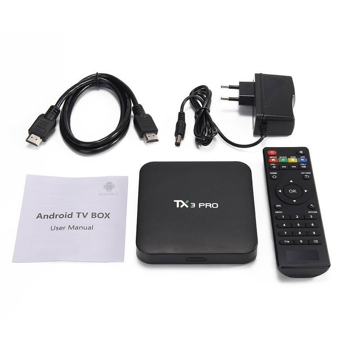 Miraclears Tanix TX3 Pro Amlogic S905X Android 6.0 TV Box 1G/8G 802.11 b/g/n WiFi KODI Smart TV Media Player Box... N3