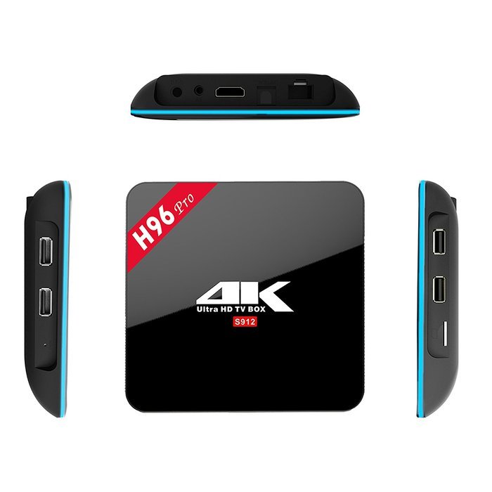 KOLOF H96 PRO Amlogic S912 Octa Core TV Box 3GB RAM 16GB ROM Android 6.0 KODI 17.0 Bluetooth 4.0 Streaming Media... N2