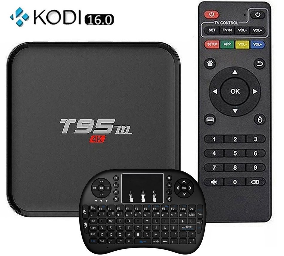 Easytone T95m 4K Android 5.1 Lollipop Amlogic S905 Smart TV Box Kodi Pre-installed Streaming Media Player Netflix...