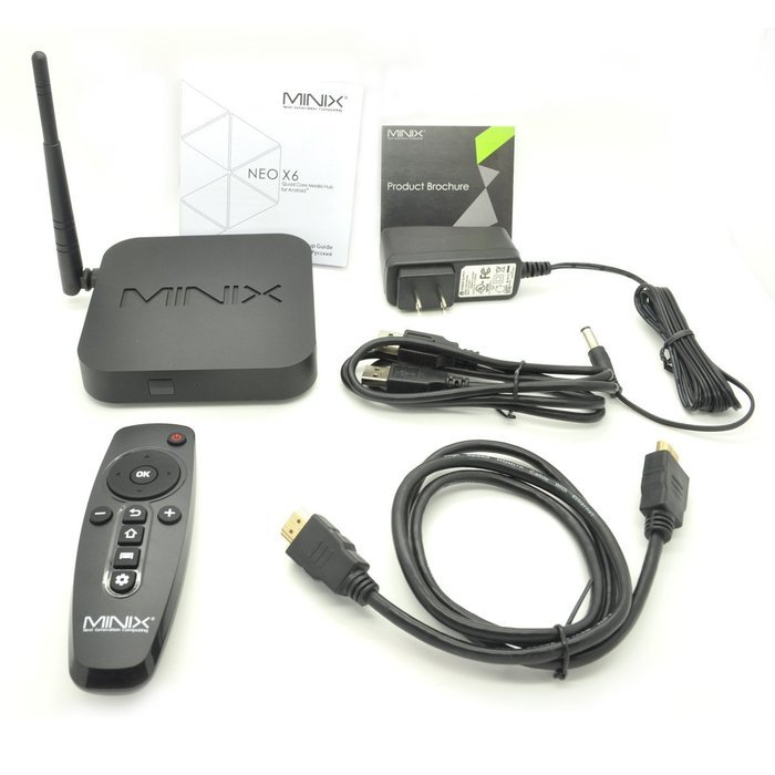 Jesurun&reg; MINIX NEO X6 Smart TV Box Mini PC & Media Streaming Player; Android 4.4 KitKat, Quad Core Cortex A5 Processor... N6
