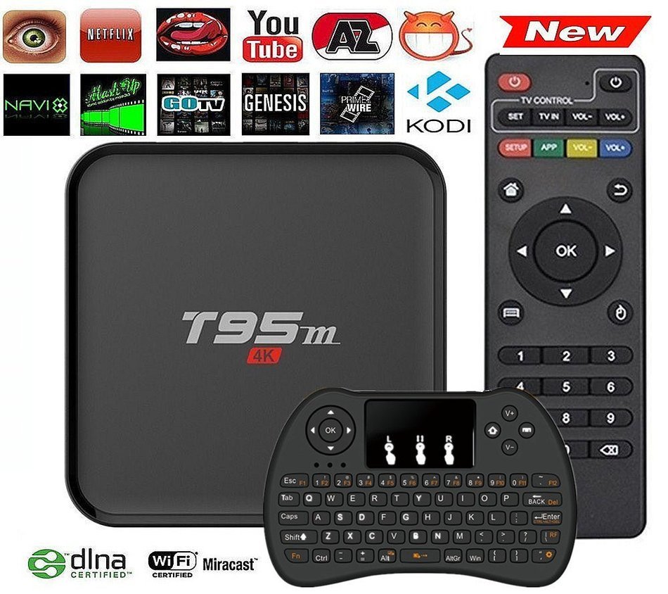 WISEWO T95M Smart TV Box Android 5.1 Amlogic S905X Quad Core KODI/XBMC Fully Loaded 4K2K Mini PC Streaming Media...
