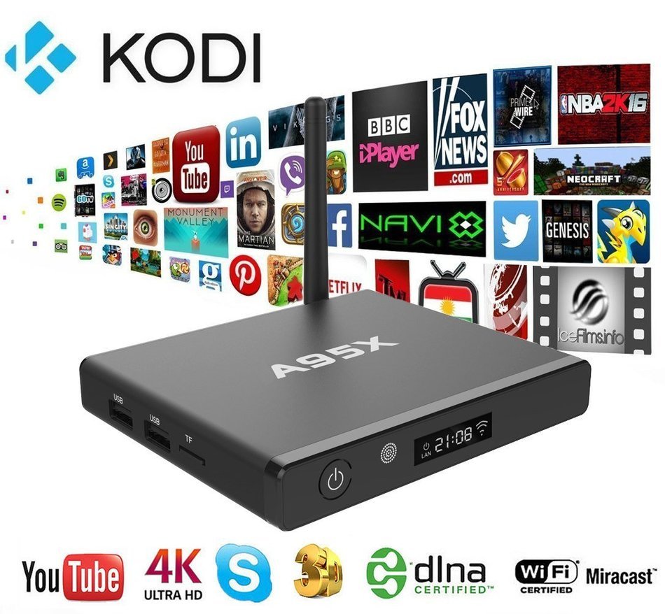 WISEWO T95M Smart TV Box Android 5.1 Amlogic S905X Quad Core KODI/XBMC Fully Loaded 4K2K Mini PC Streaming Media... N25