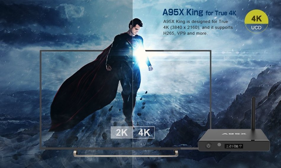WISEWO T95M Smart TV Box Android 5.1 Amlogic S905X Quad Core KODI/XBMC Fully Loaded 4K2K Mini PC Streaming Media... N26