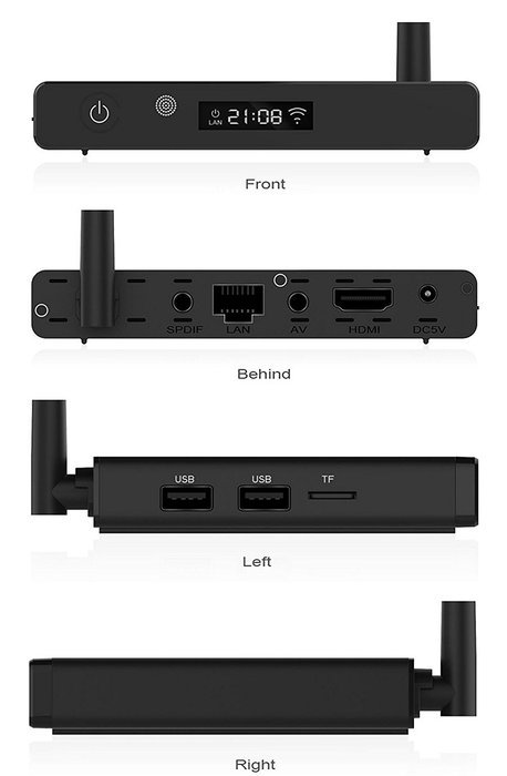 WISEWO T95M Smart TV Box Android 5.1 Amlogic S905X Quad Core KODI/XBMC Fully Loaded 4K2K Mini PC Streaming Media... N27
