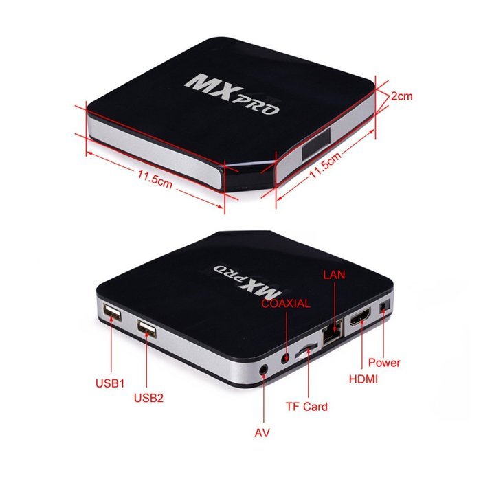 Harryup MXPRO S805 Quad Core Smart TV BOX , Mini PC Streaming Media Player with KODI(XBMC) Streamer 1GB/8GB Fully... N5
