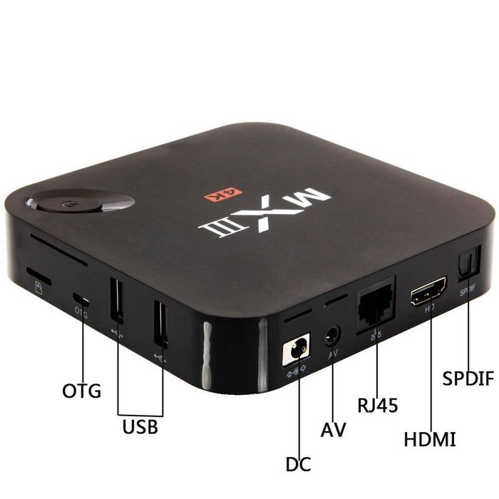 YIYU SUJIAO MXIII Android 4.4.2 4K TV Box Amlogic S802 CPU Quad Core Octa core ARM Mali-450 GPU XBMC 8GB ROM 2.4G... N3