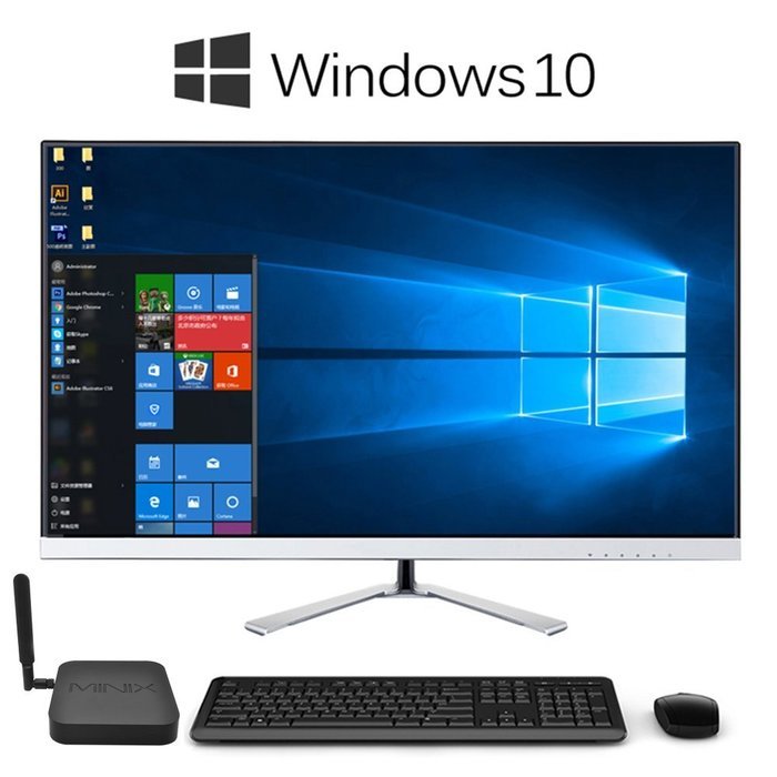 Docooler MINIX NEO Z83-4 Mini PC Windows 10 Intel X5-Z8300 64 Bit 4GB / 32GB Smart TV Box HD Media Player US Plug N6