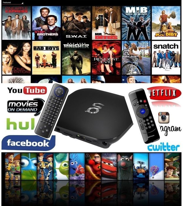 NEWEST FULLY LOADED Matricom GBox Q Quad/Octo Core Pre-installed 100+ Add-Ons with Free Flymote Keyboard & Super...