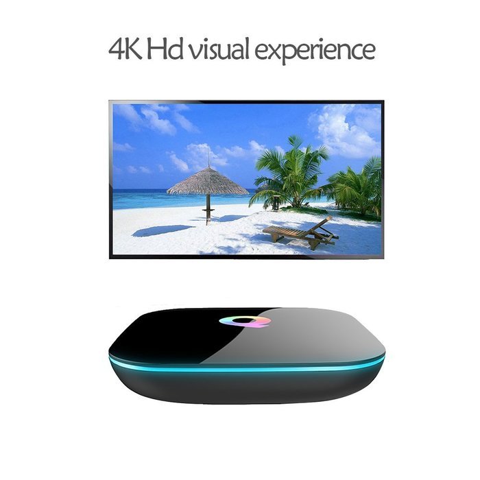 Azpen Q-Box Smart Android TV BOX, S905 Quad Core 4K KODI 16.0 Free Sports Movies Streaming Player Bluetooth Enabled... N4