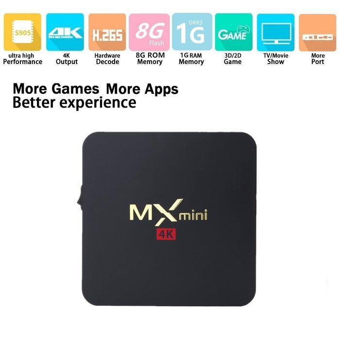 [ 2016 Latest Super Mini ] Jabond MX Mini Set Top Box Android 5.1 Smart TV Box Amlogic S905 Quad Core Full Loaded... N3