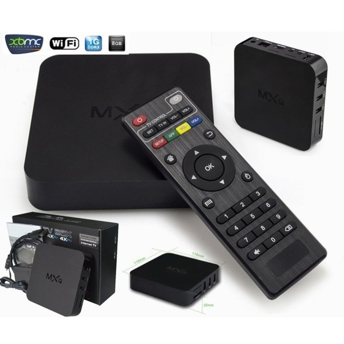 PowerLead Ptox P012 MXQ Amlogic S805 XBMC Media Player Quad Core Android 4.4 TV BOX H.265 Hardware Decoding 1080p... N6